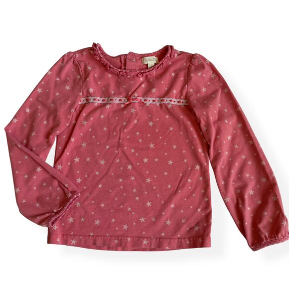 Matilda Jane Other - Matilda Jane Girls Eisley Pink Star Long Sleeve Top 4